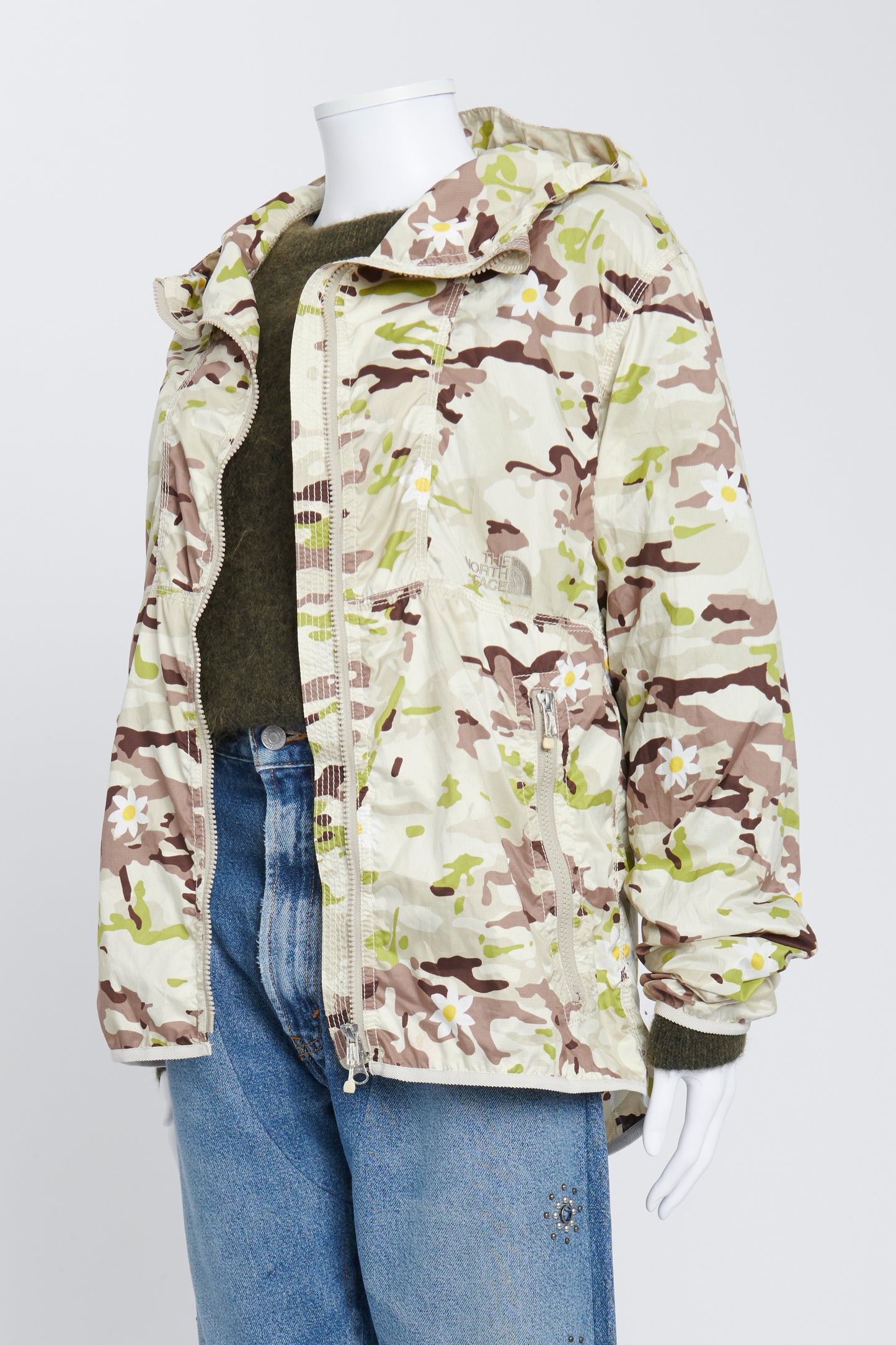 Purple Label x Mark McNairy Daisy Camouflage Print Hooded Windbreaker