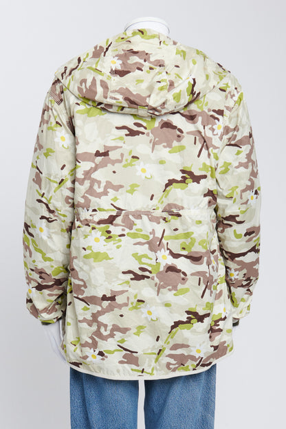 Purple Label x Mark McNairy Daisy Camouflage Print Hooded Windbreaker