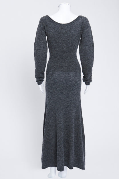 Grey Wool Verbier Dress
