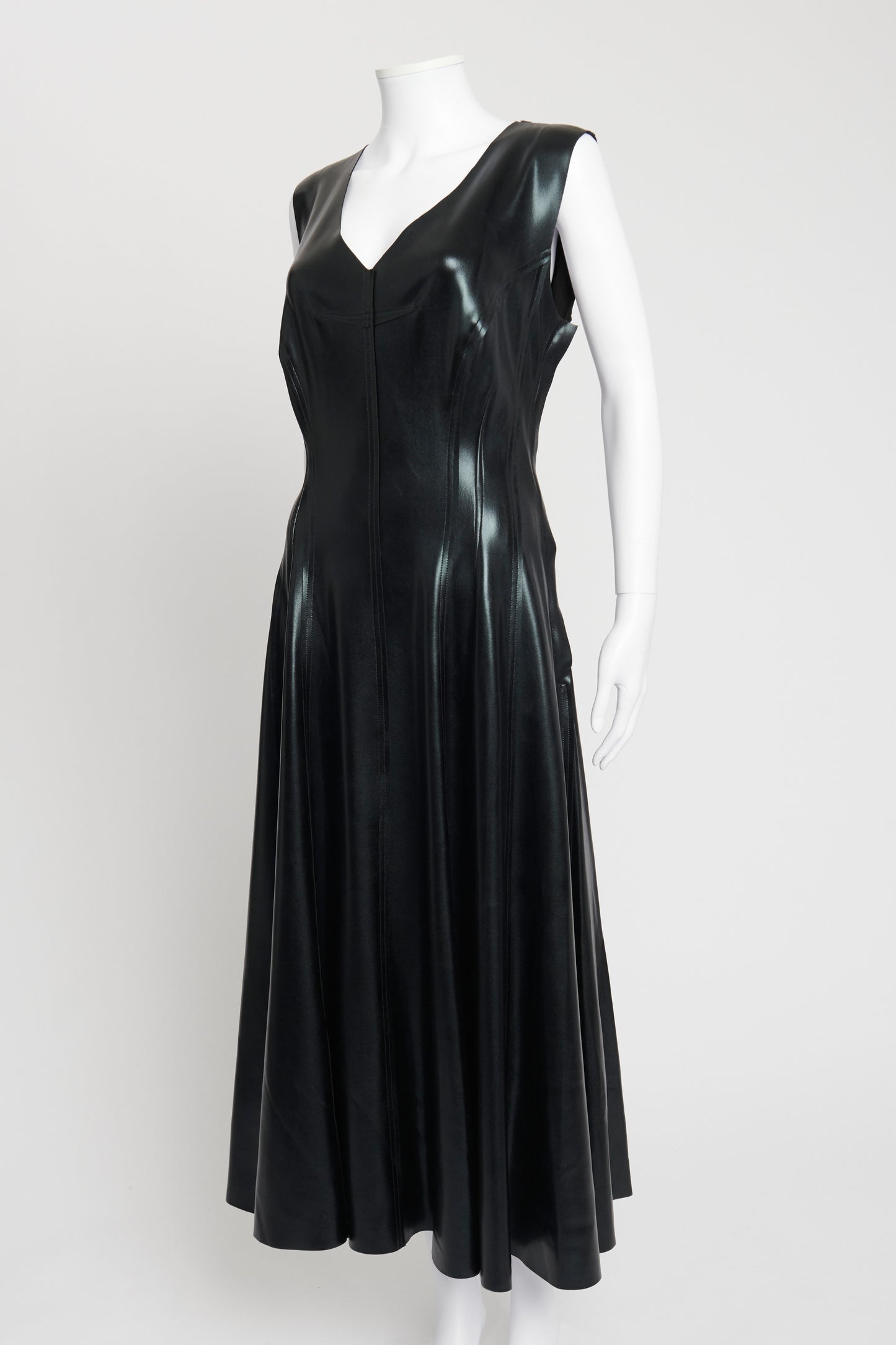 Black Reversible Grace Midi Dress