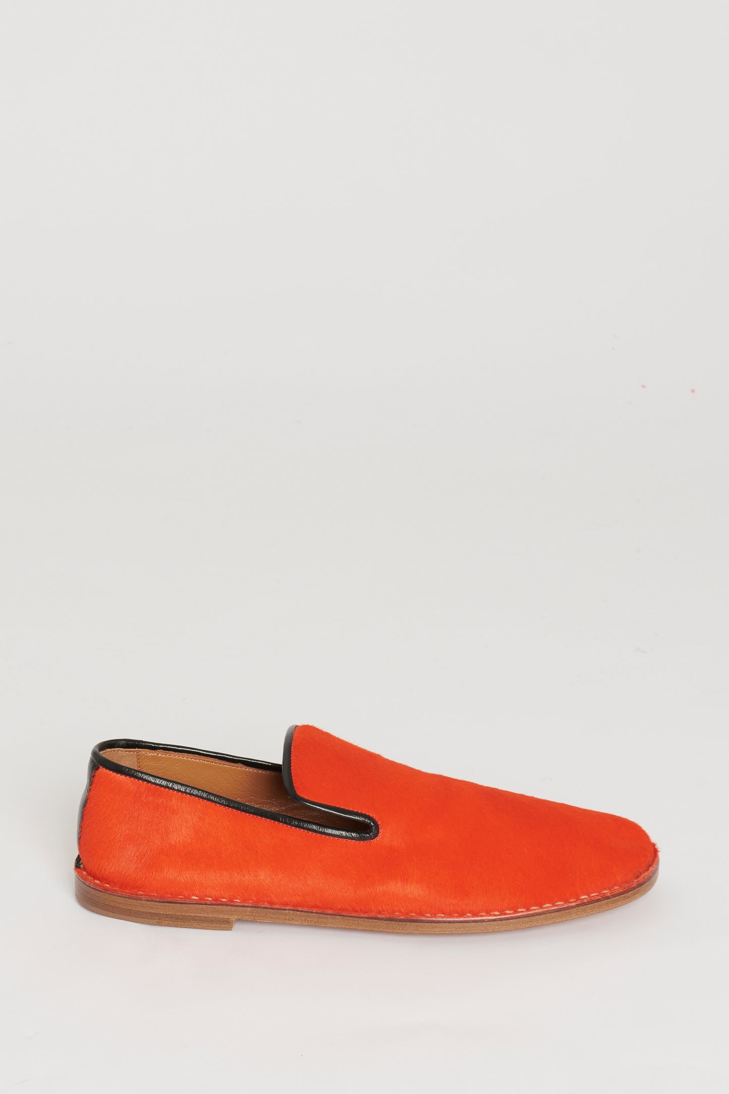 Orange Fur Preowned Loafers