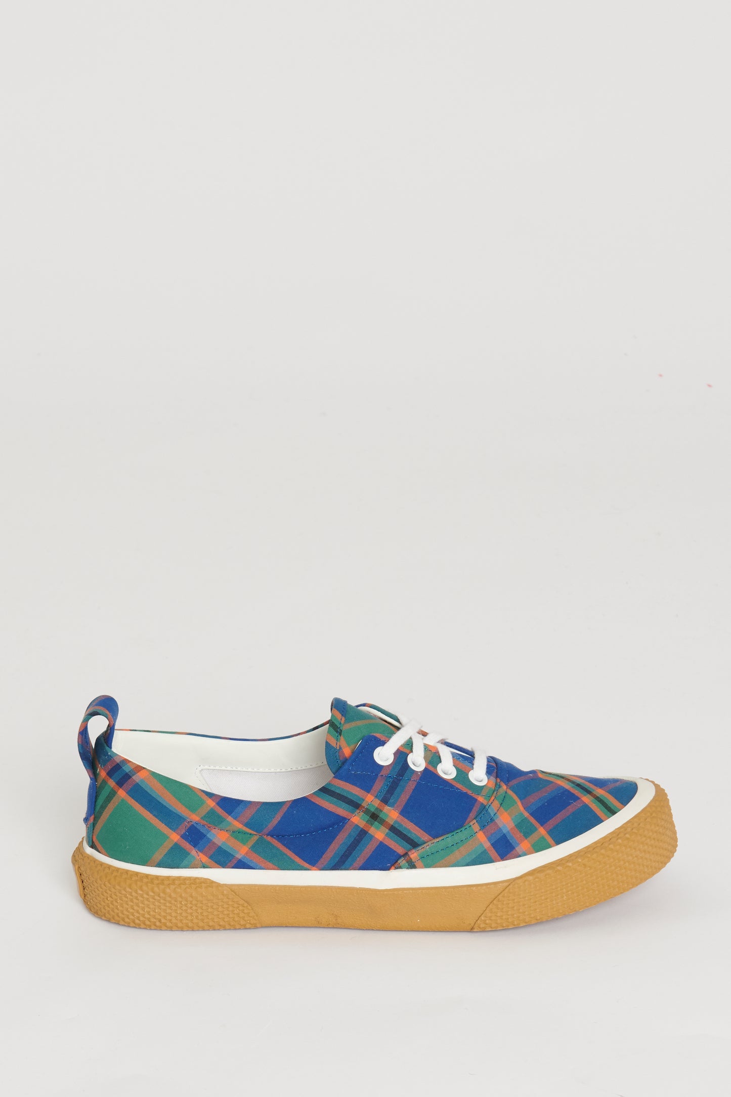 Multicolour Checkered Platform Preowned Trainers
