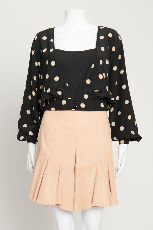 Black Polka Dot Blouse