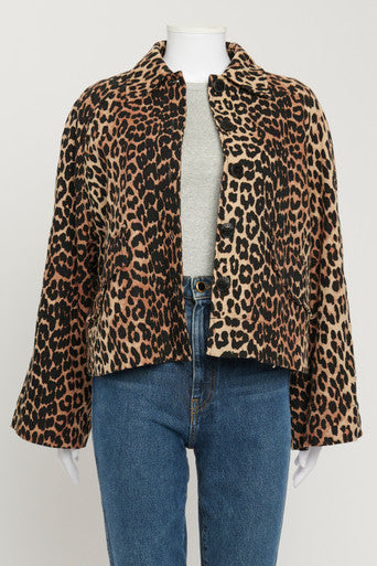 Brown Leopard Print Jacket