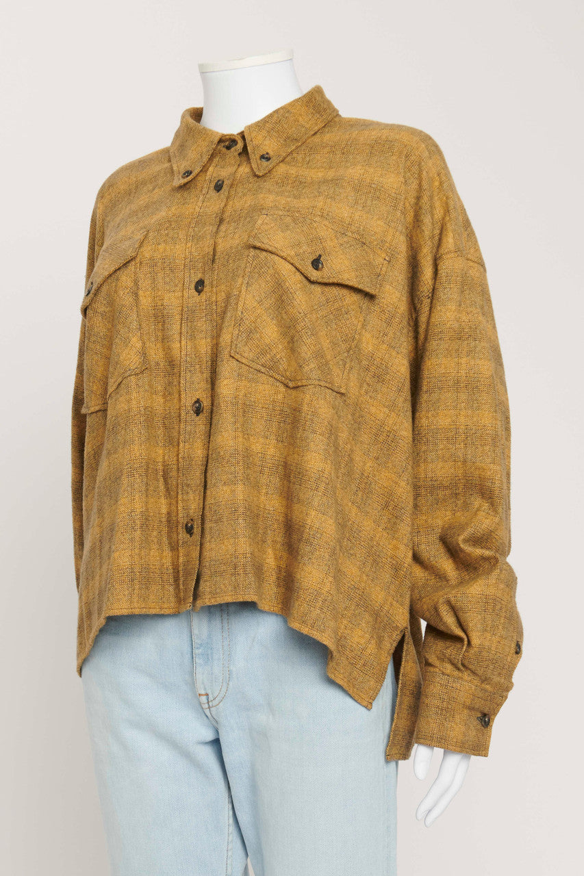 Olive Green Flannel Shirt
