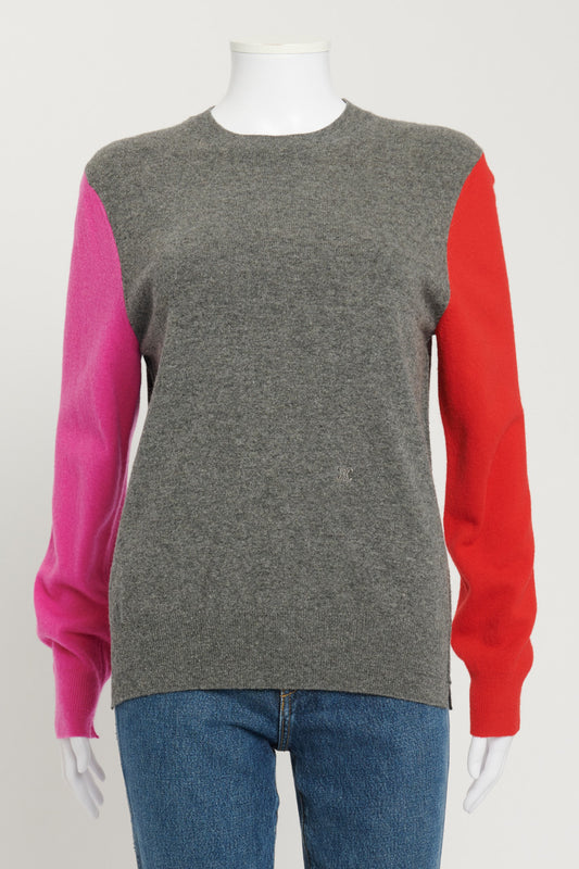 Multicolour Raglan Wool Sweater