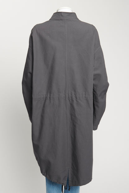 Charcoal Grey A-Line Preowned Parka