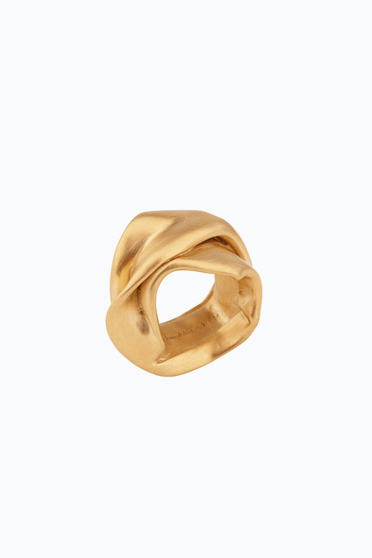 Gold Vermeil Crunched Ring