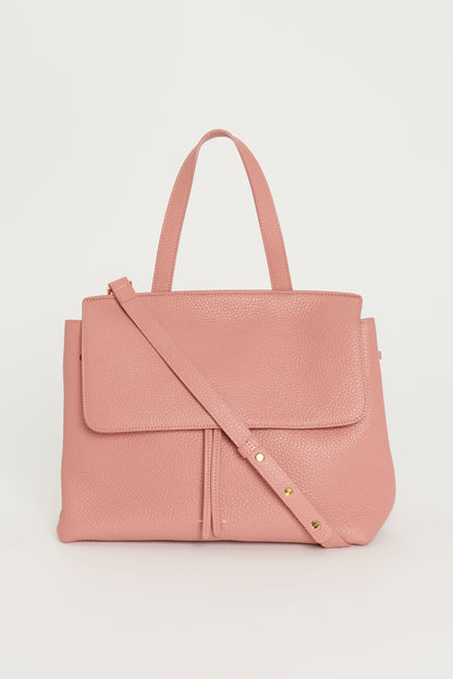 Pink Pebbled Leather Lady Preowned Bag