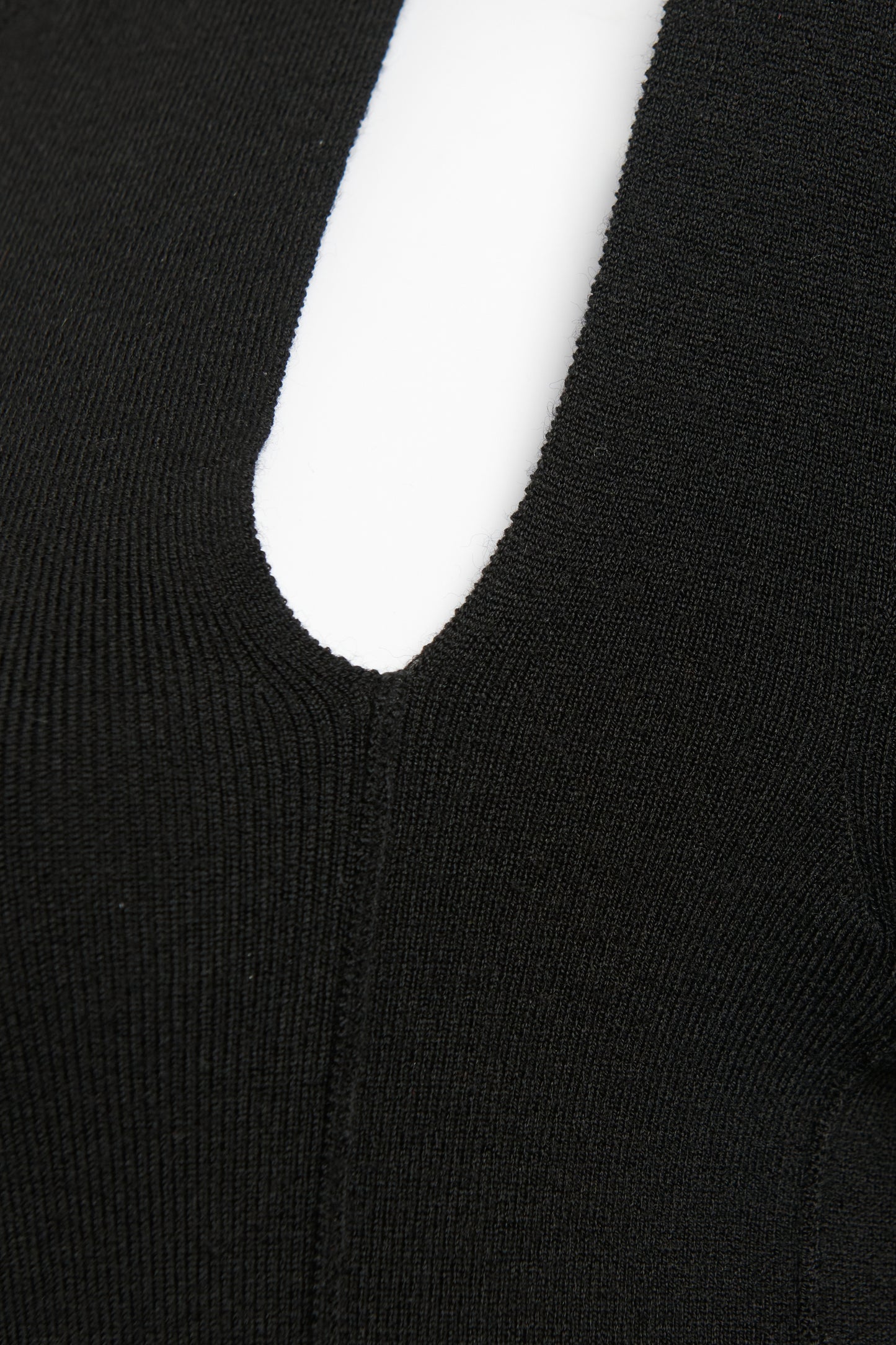 Black Cut Out High Neck Preowned Jumper