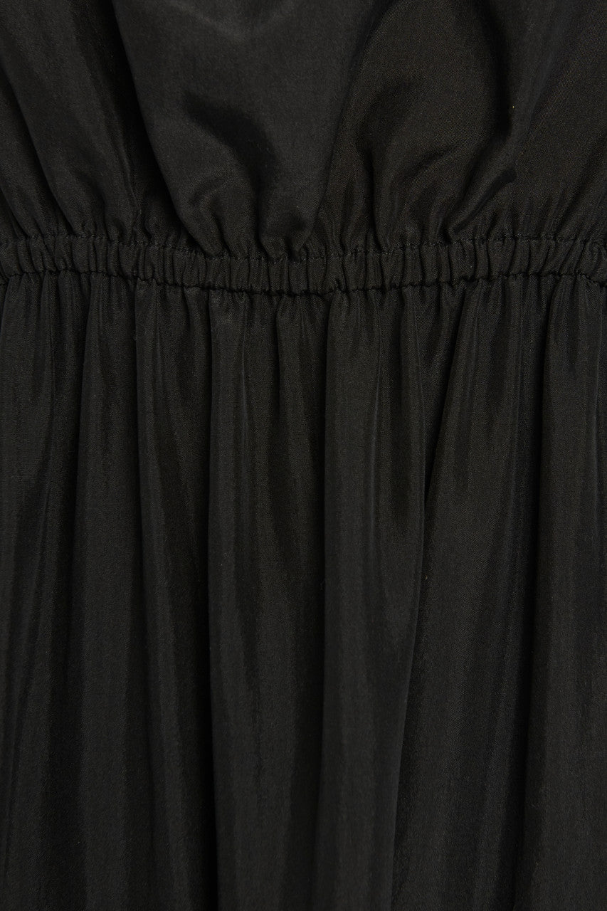 Black Fannie Tiered Maxi Dress