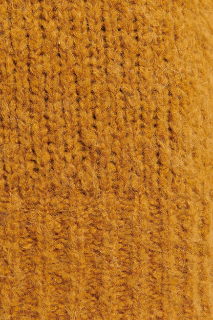 Ochre Textured Wool Preowned Jumper