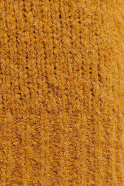 Ochre Textured Wool Preowned Jumper