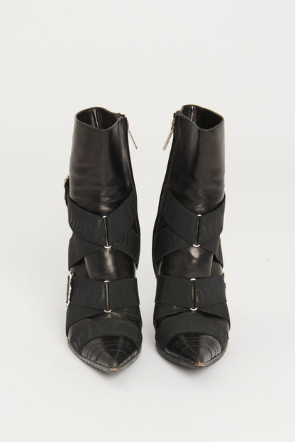 Fall 2003 Fetish Collection Black Leather Preowned Boots