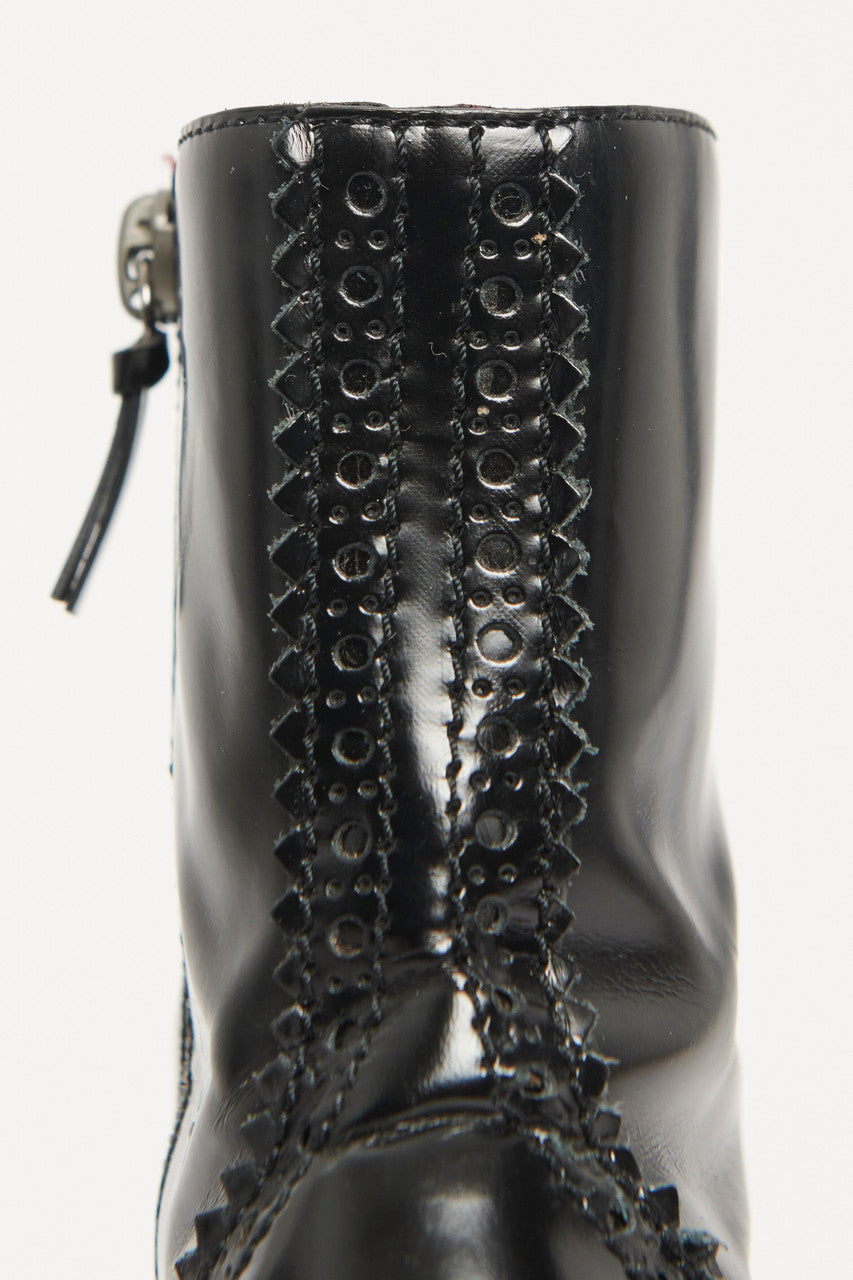 Black Nicolas Ghesquière Leather Preowned Platform Boots