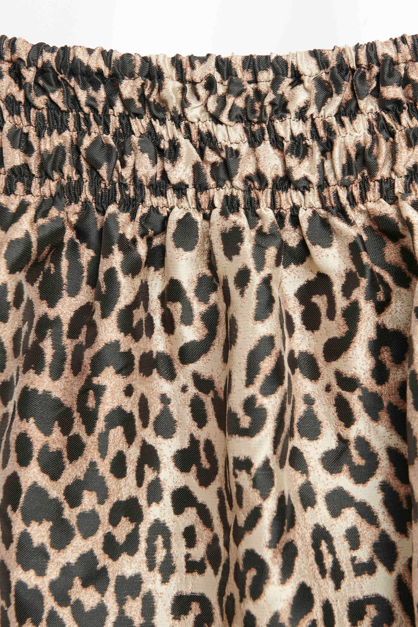 Leopard Jacquard Off-Shoulder Midi Dress