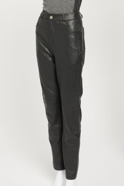 Black Leather Phoenix Trousers