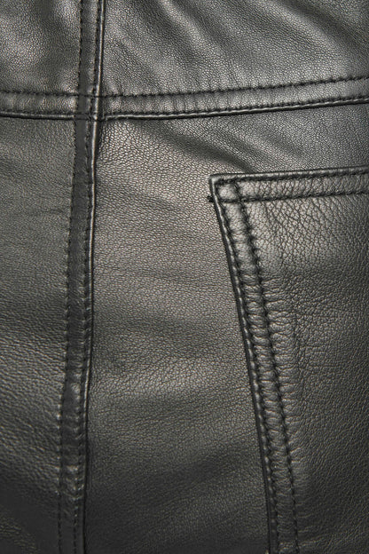 Black Leather Phoenix Trousers