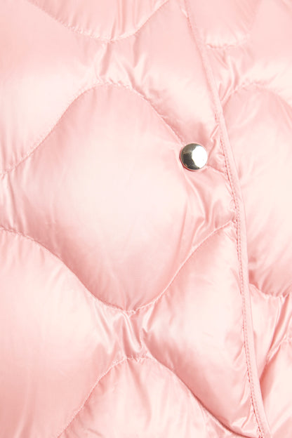 Pink High-Tech Preowned Puffer Coat with Detachable Sleeves