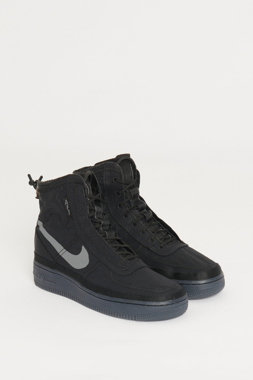 Black Air Force 1 Preowned Shell Trainers