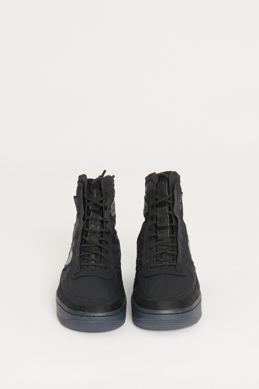 Black Air Force 1 Preowned Shell Trainers