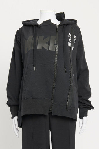 Black / Dark Obsidian Double Preowned Zip Hoodie