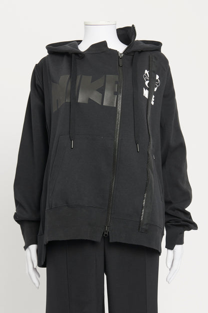 Black / Dark Obsidian Double Preowned Zip Hoodie
