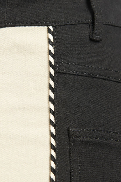 Black Side Stripe Preowned Skinny Jeans