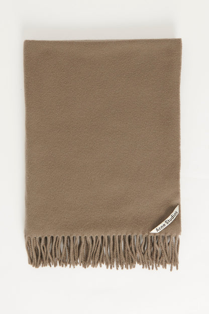 Grey Fringe Preowned Scarf