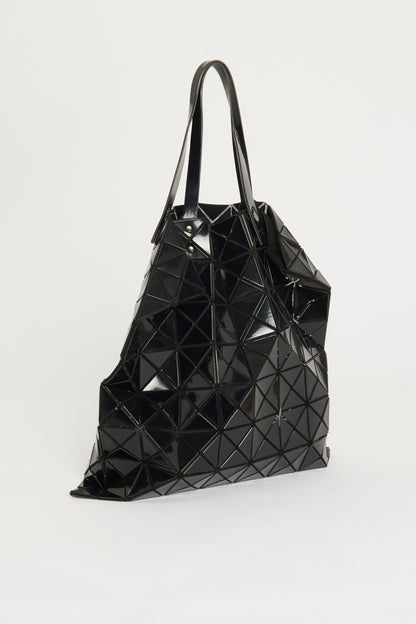 Black PVC Lucent Preowned Tote Bag
