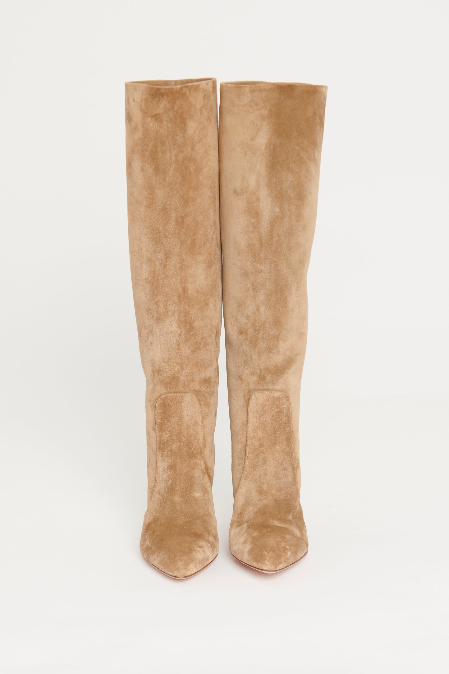 Tan Suede Dana Preowned Knee Boots