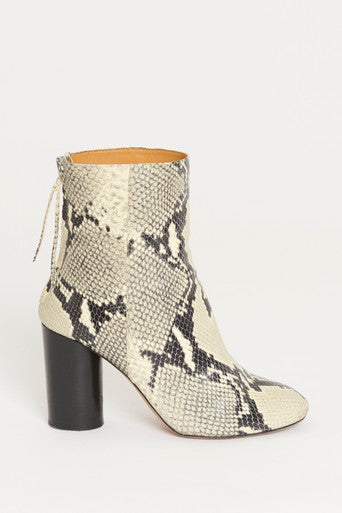 Snake skin hot sale leather boots