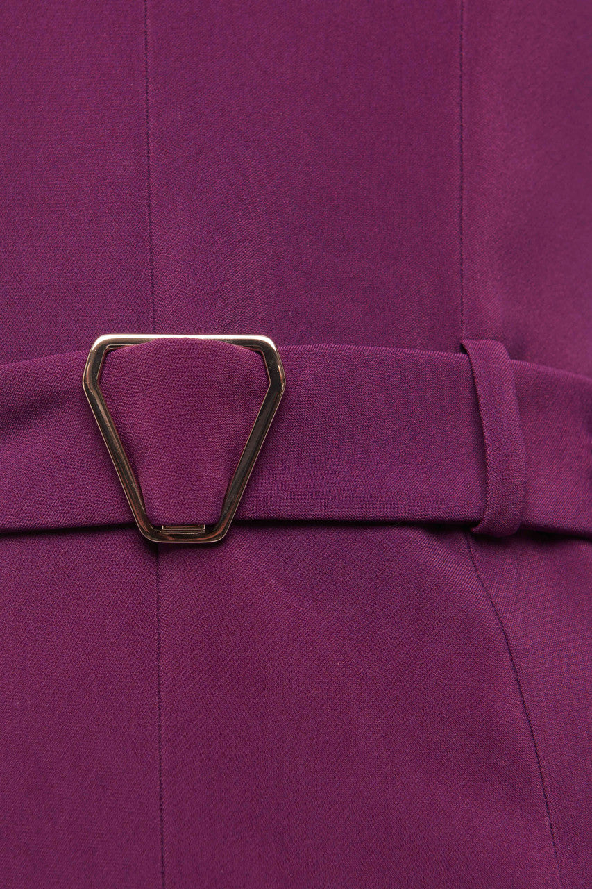 Fall 2012 Purple Belted Knee Length Preowned Dress