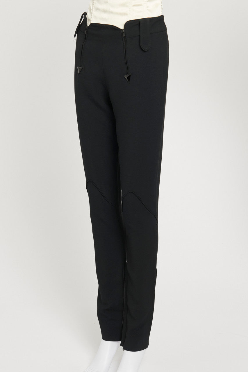 Navy Blue Embellished Preowned Trouser Suit