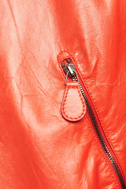 Red Leather Preowned Jacket