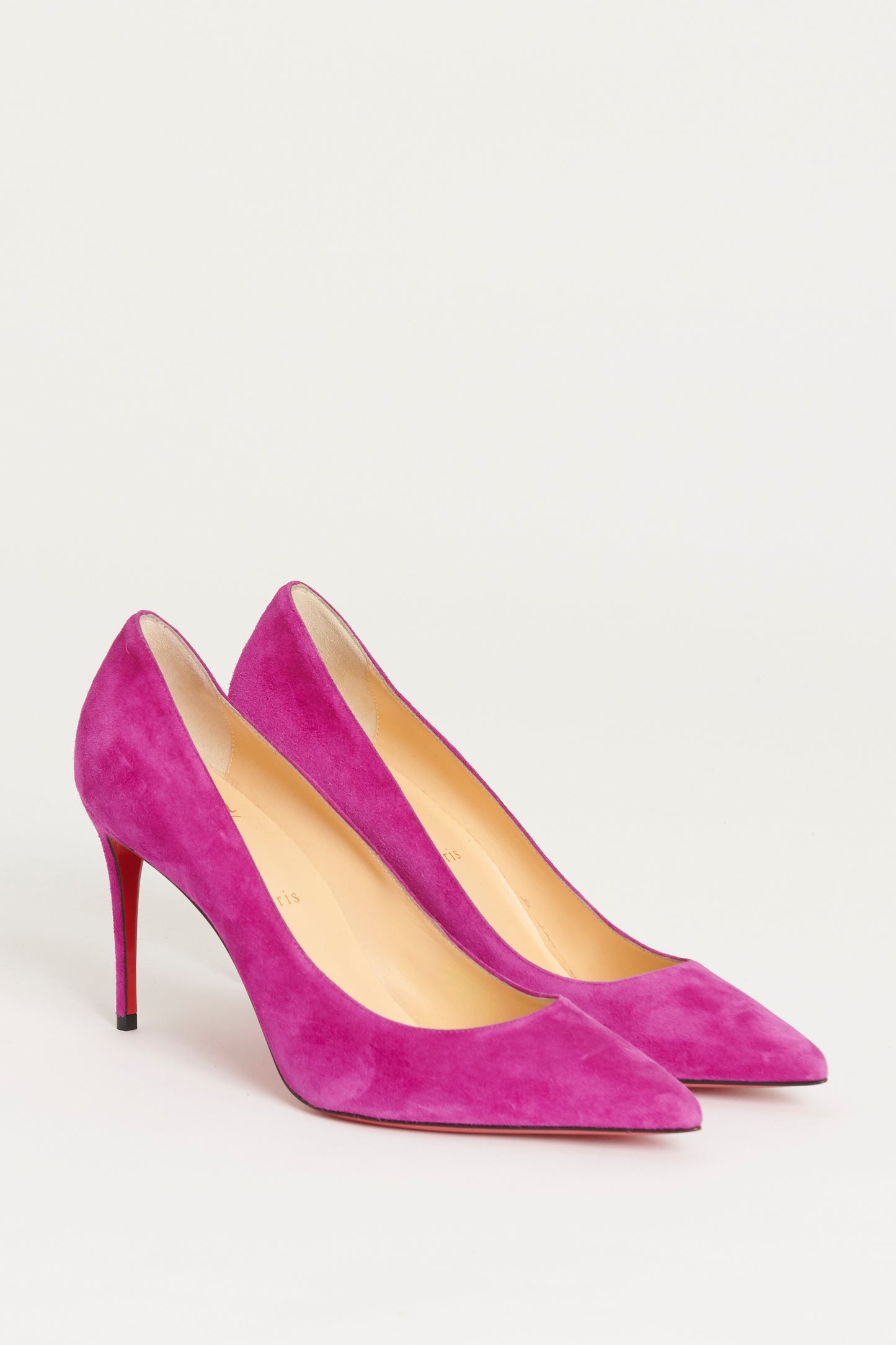 Orchid Suede Kate 85 Preowned Pumps