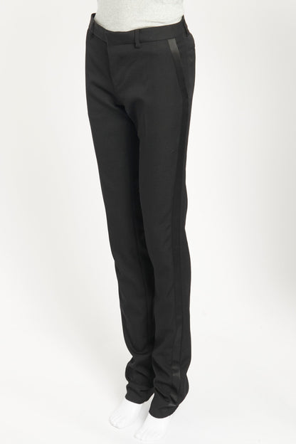 S/S 13 Black Wool Preowned Suit Trousers