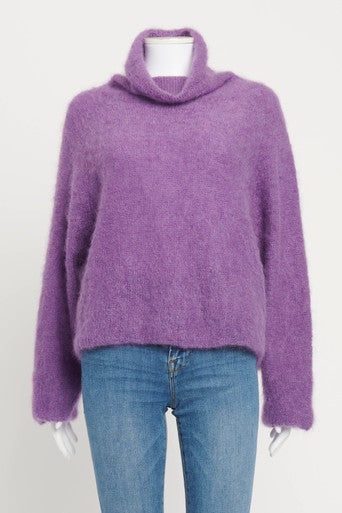 Purple Mohair Blend Preowned Jumper