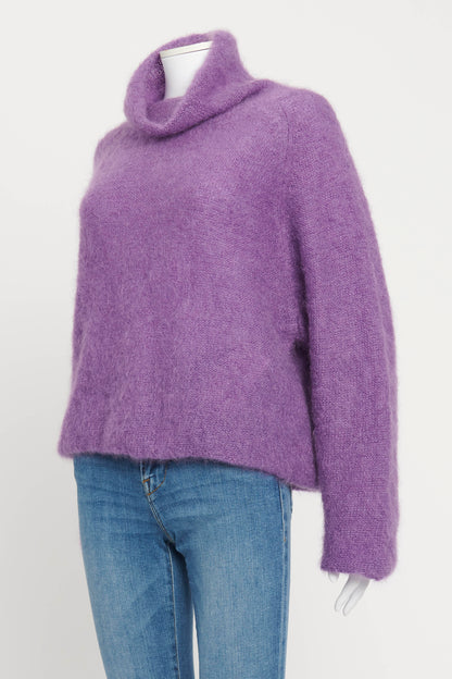 Purple Mohair Blend Preowned Jumper