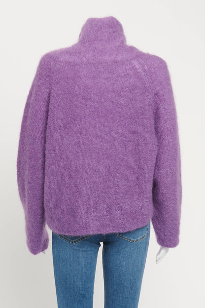 Purple Mohair Blend Preowned Jumper