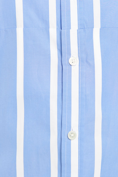 Blue and White Striped Preowned Shirt
