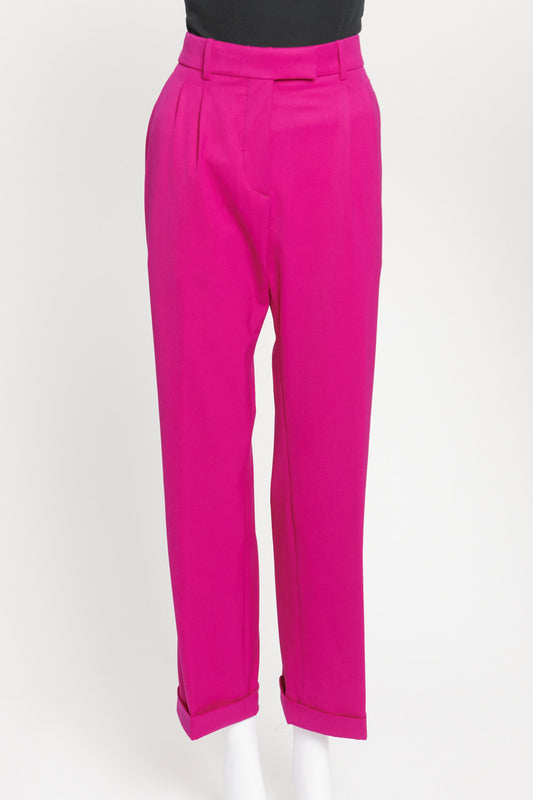 Magenta Smart Preowned Straight Leg Trousers