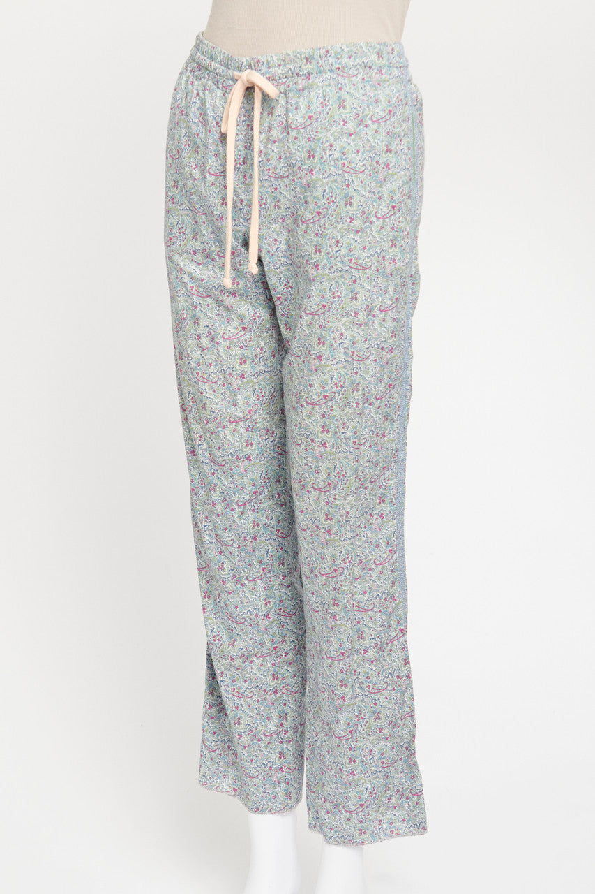 Paisley Print Relaxed Preowned Trousers