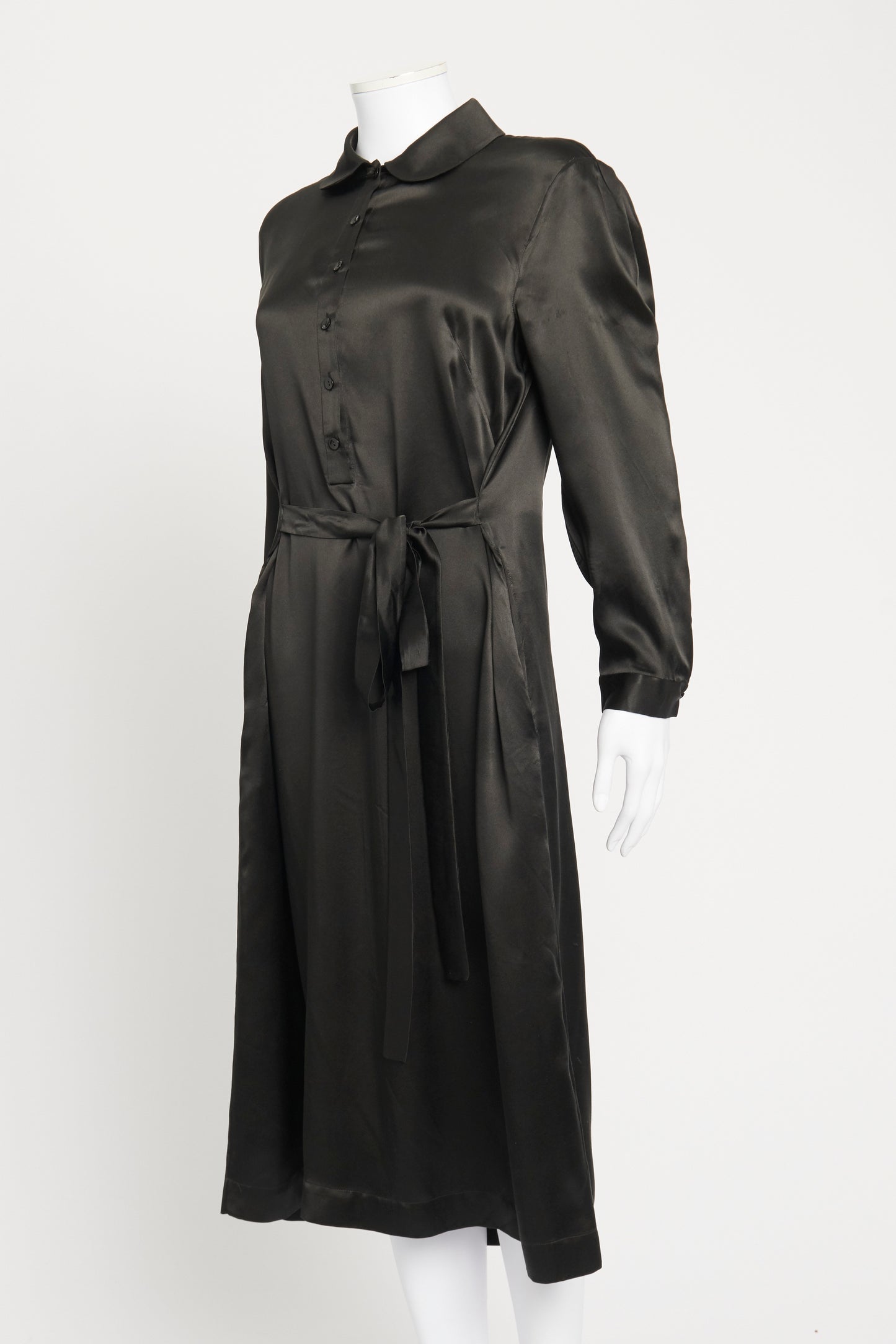 Black Silk Full Length Preowned Dress