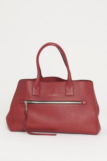 Ruby Red Big Apple Preowned  Top Handle Bag