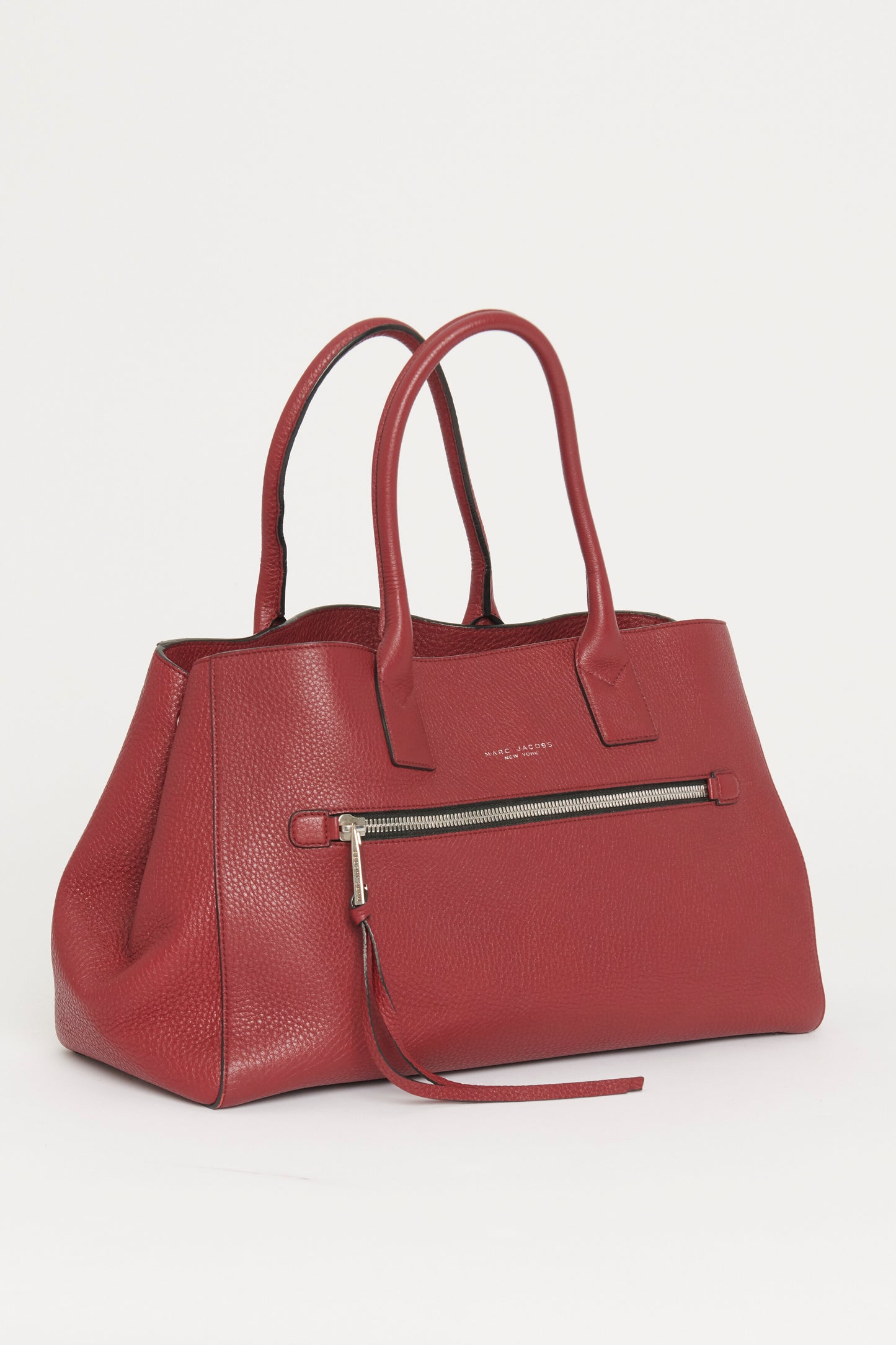 Ruby Red Big Apple Preowned  Top Handle Bag