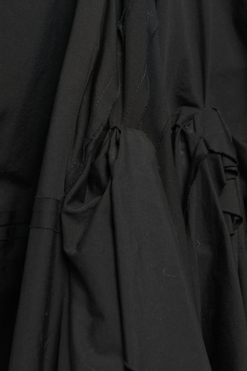 SS20 Runway Black Cotton Preowned Midi Dress