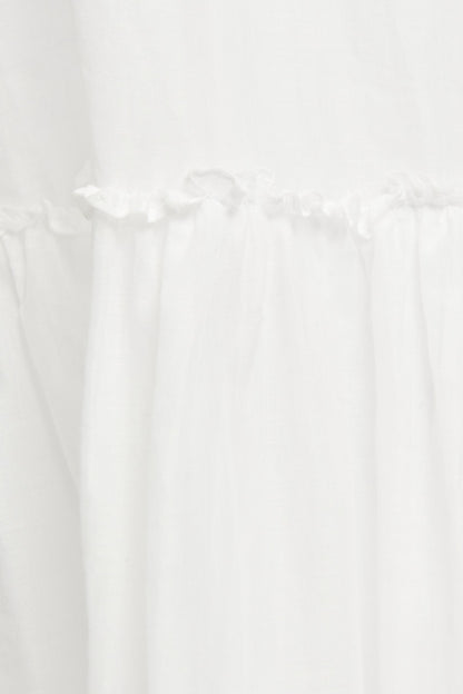 White Tierd Preowned Midi Skirt