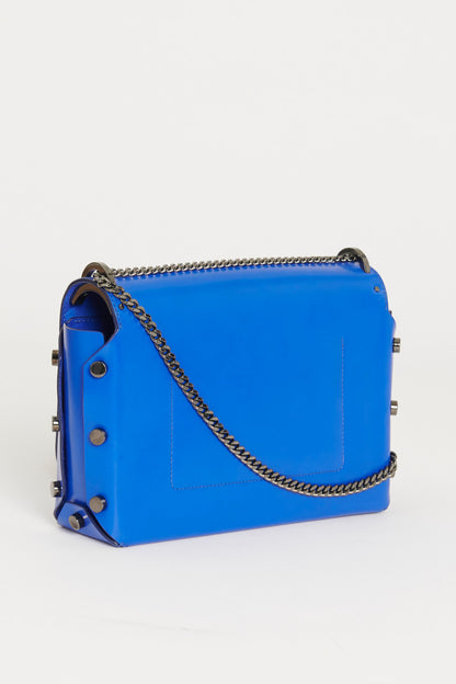 Blue Lockett Leather Preowned Bag