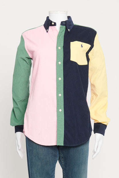 Multicolour Cotton Cord Preowned Fun Shirt
